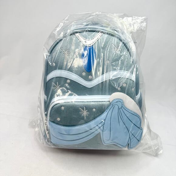 New Loungefly Princess Tiana Blue Dress Mini Backpack main image 6